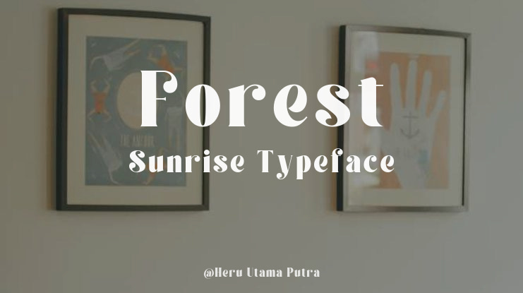 Forest Sunrise Font