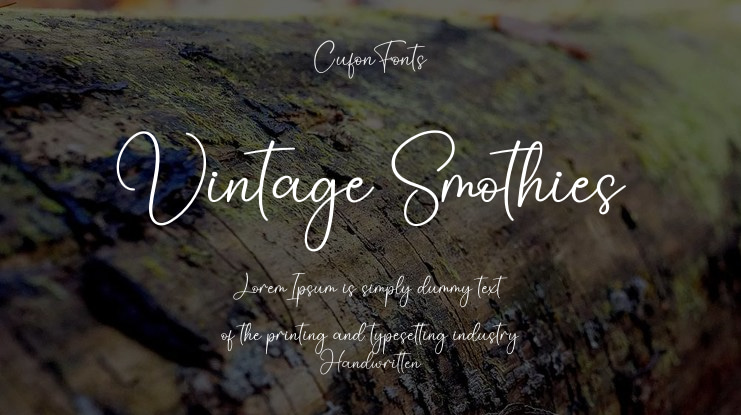 Vintage Smothies Font