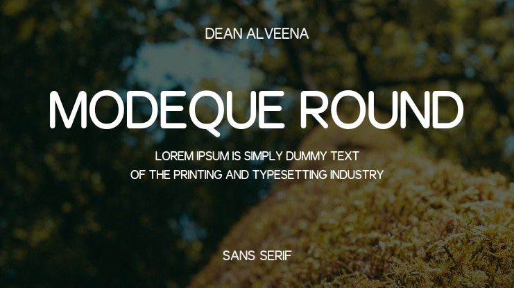 Modeque Round Font