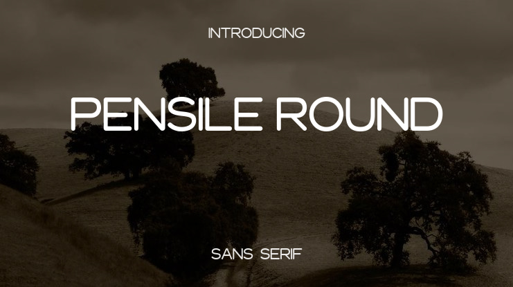 Pensile Round Font