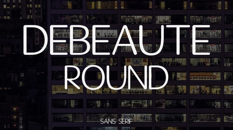 Debeaute Round Font