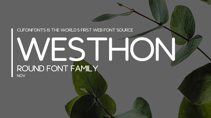 Westhon Round Font