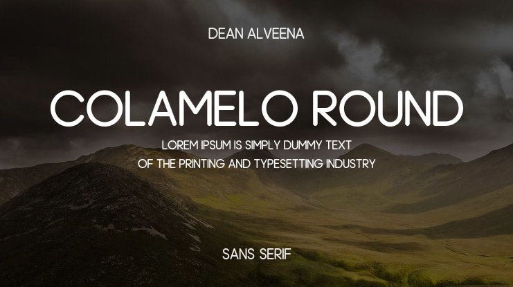 Colamelo Round Font