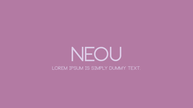 Neou Font Family