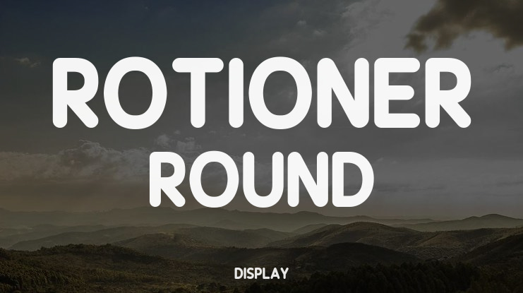 Rotioner Round Font
