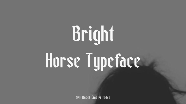 Bright Horse Font