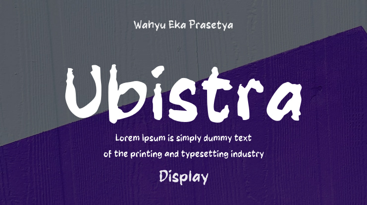 Ubistra Font