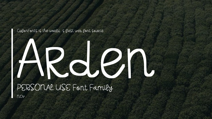 Arden PERSONAL USE Font