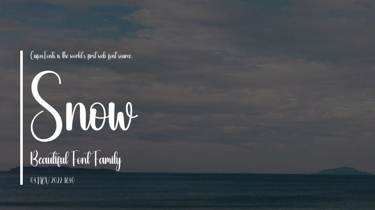 Snow Beautiful Font