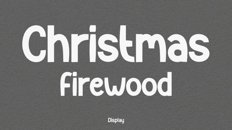 Christmas Firewood Font
