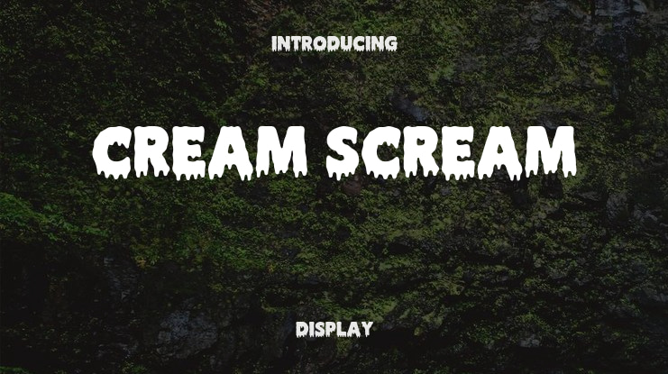 Cream Scream Font