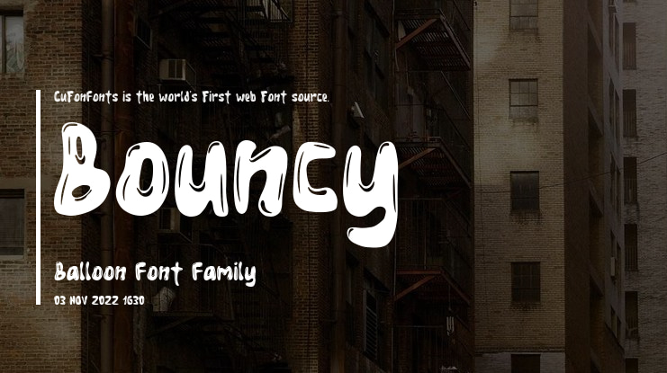 Bouncy Balloon Font
