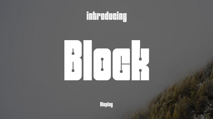 Block Font