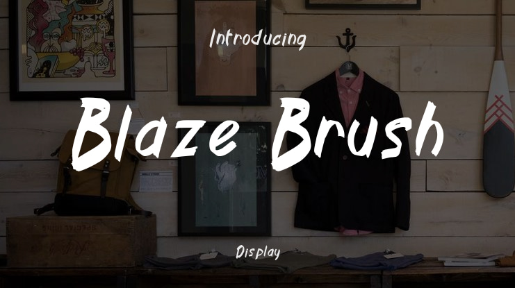 Blaze Brush Font