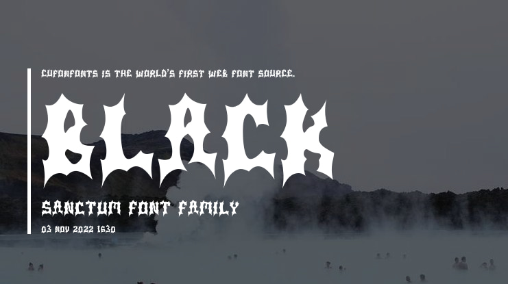 Black Sanctum Font