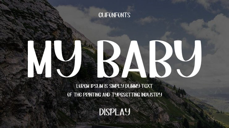 My Baby Font