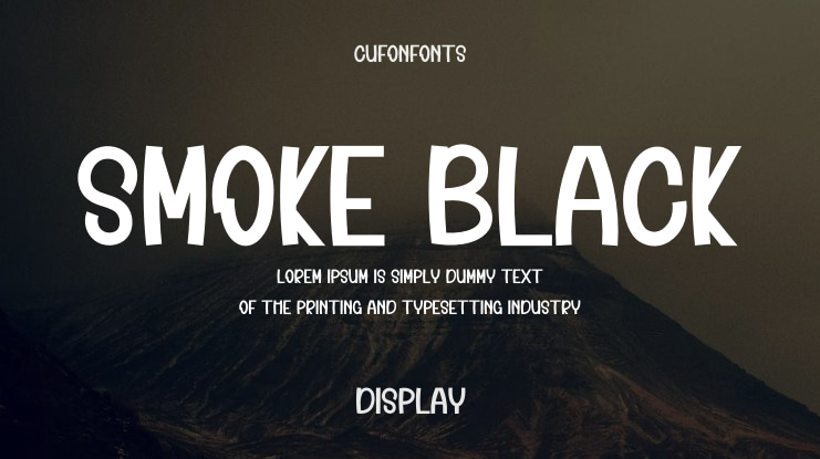 Smoke Black Font