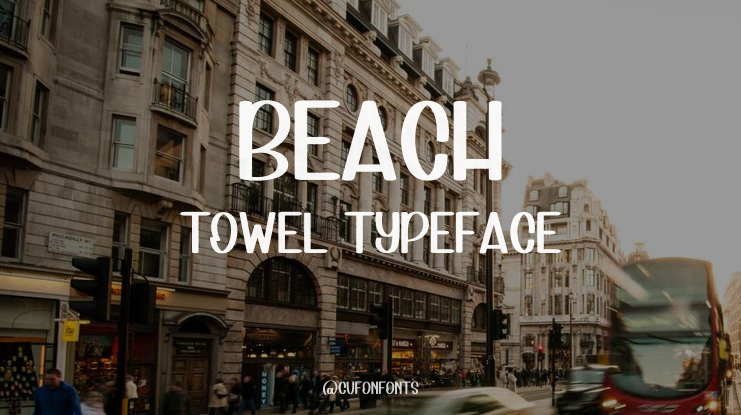 Beach Towel Font