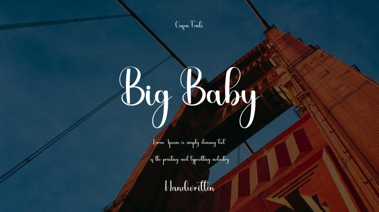 Big Baby Font