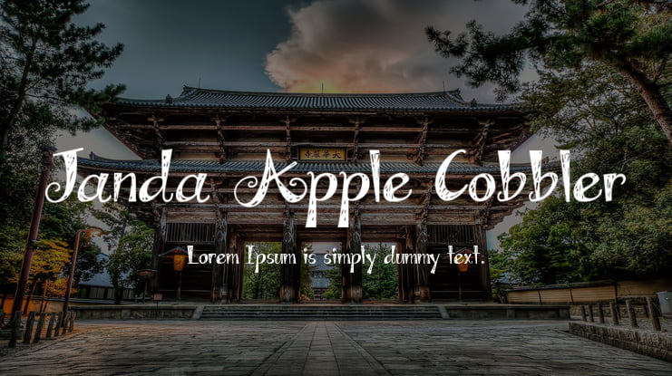 Janda Apple Cobbler Font Family