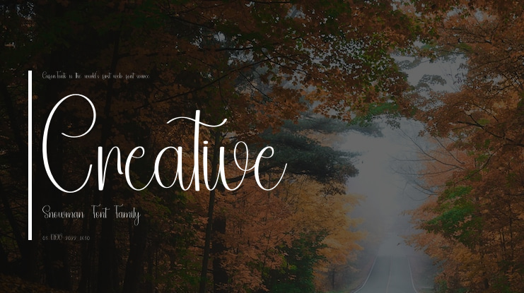 Creative Snowman Font