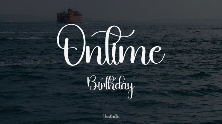 Ontime Birthday Font