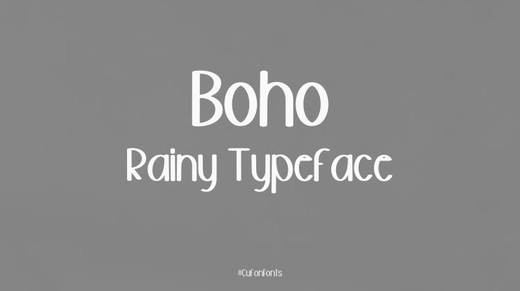 Boho Rainy Font