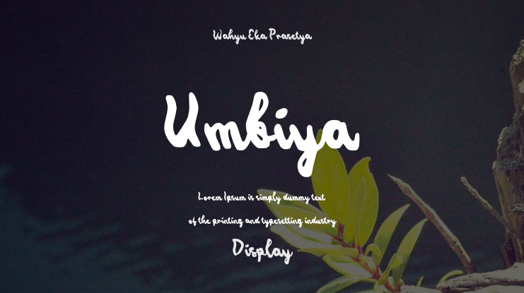 Umbiya Font
