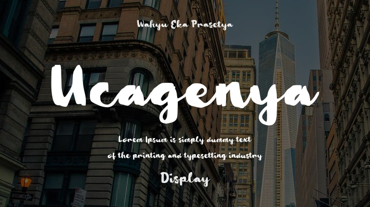 Ucagenya Font