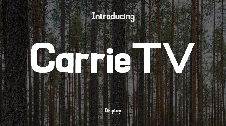 CarrieTV Font