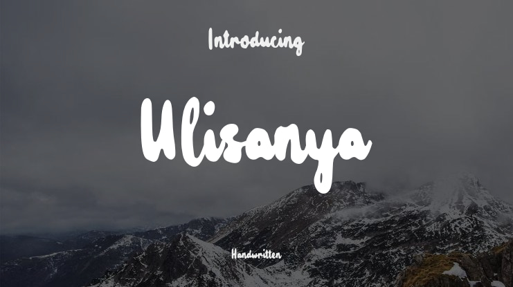 Ulisanya Font