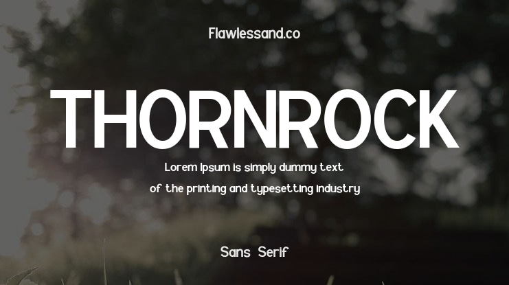 THORNROCK Font