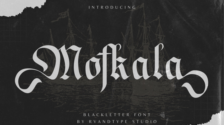 Mofkala Blackletter Font