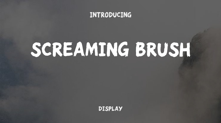 Screaming Brush Font
