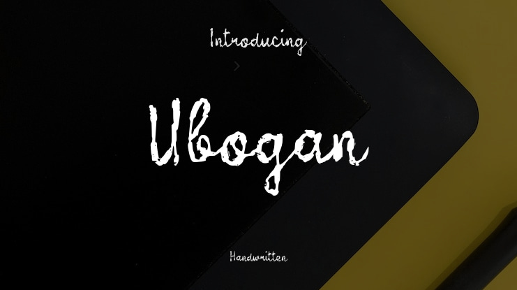 Ubogan Font
