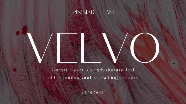 VELVO Font