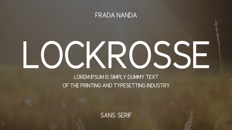 Lockrosse Font Family