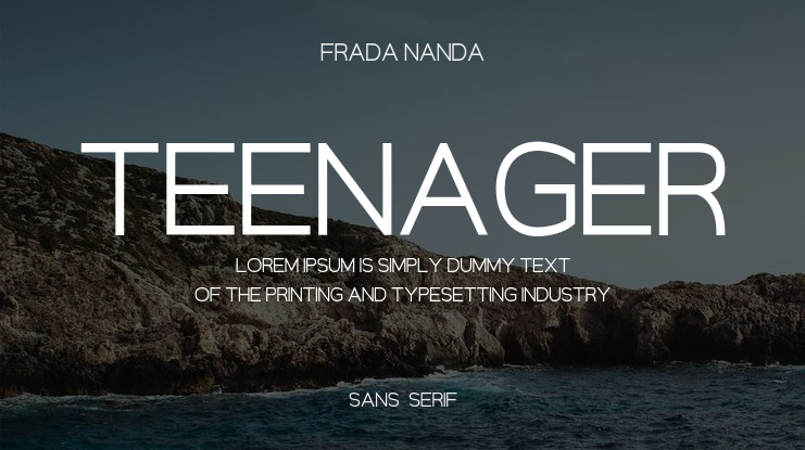 Teenager Font Family