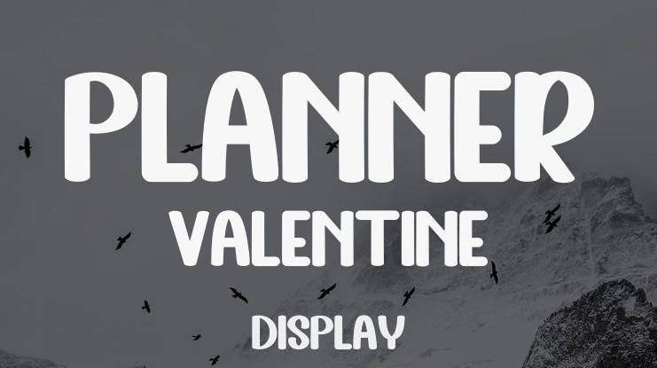 Planner Valentine Font
