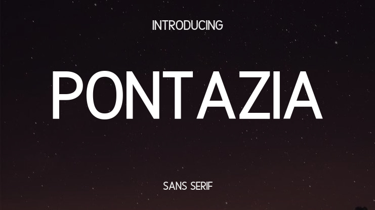 Pontazia Font Family
