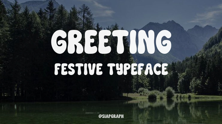 Greeting Festive Font