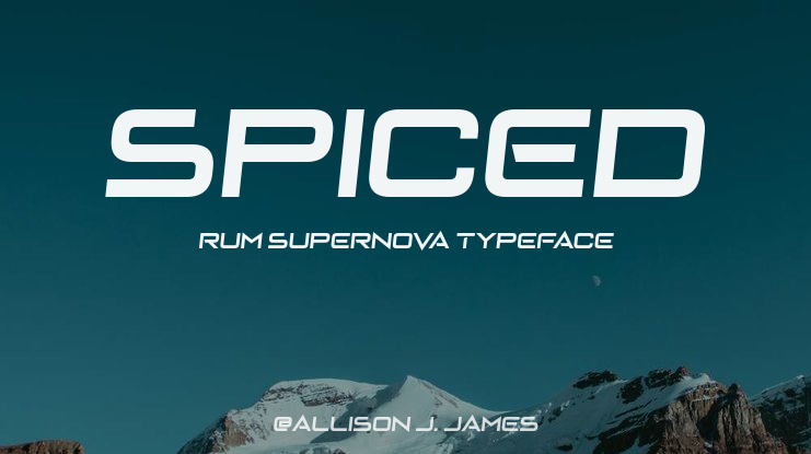 Spiced Rum Supernova Font Family