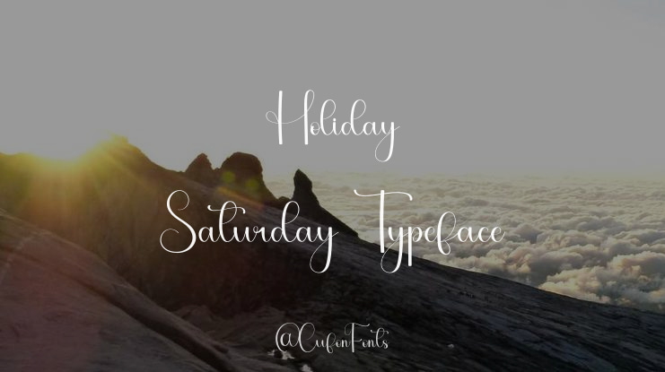 Holiday Saturday Font