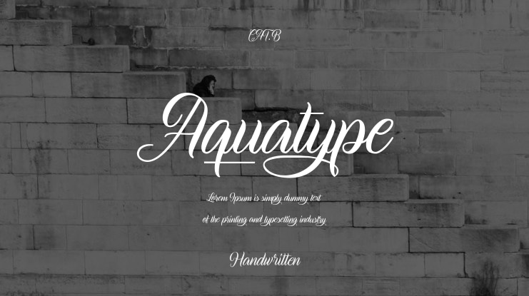 Aquatype Font