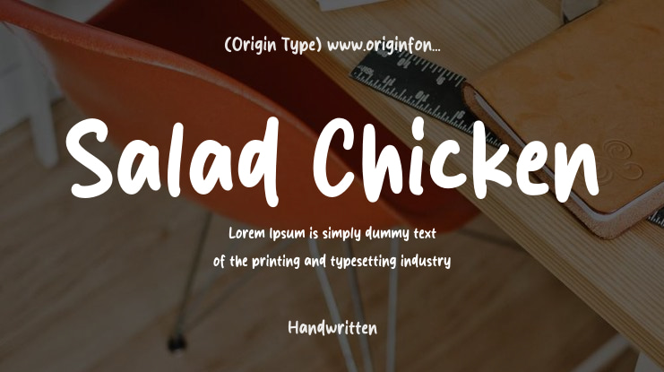 Salad Chicken Font