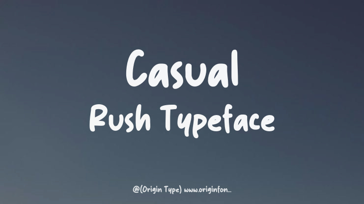 Casual Rush Font
