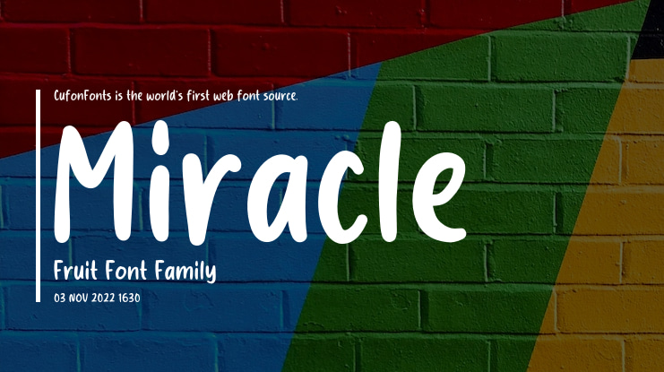 Miracle Fruit Font