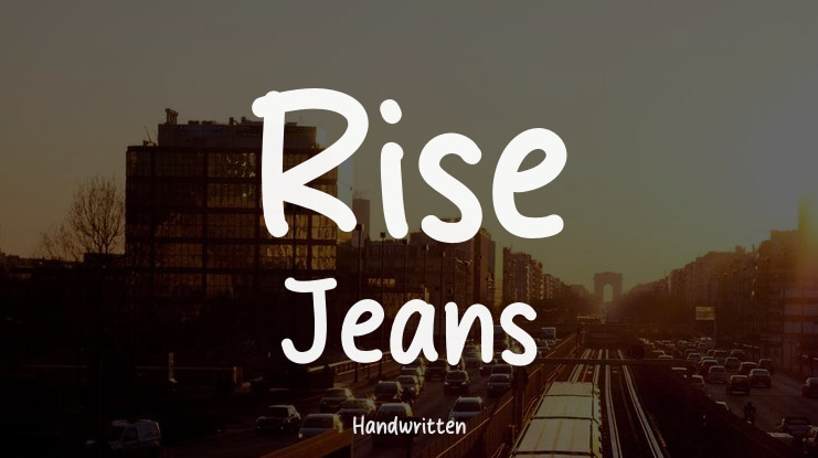 Rise Jeans Font
