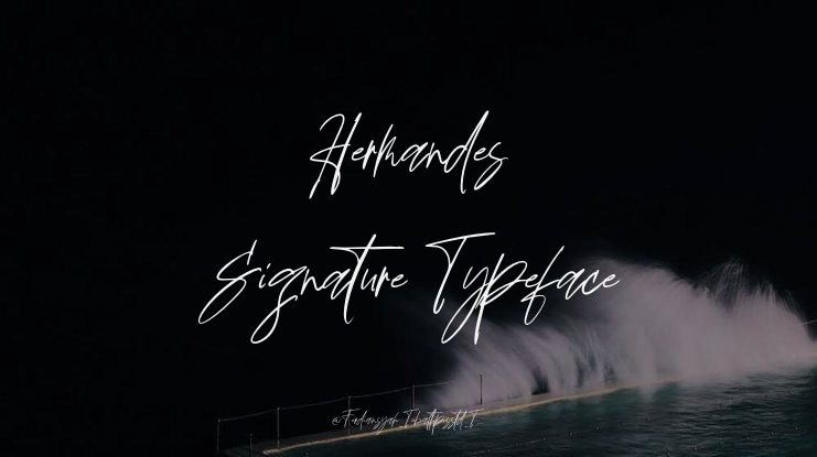Hermandes Signature Font