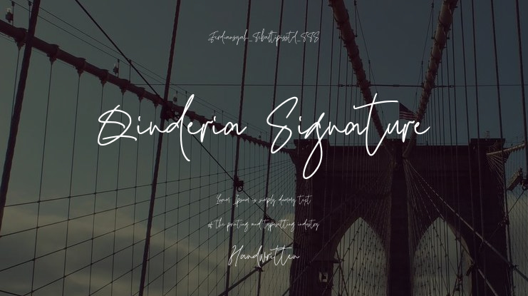 Qinderia Signature Font